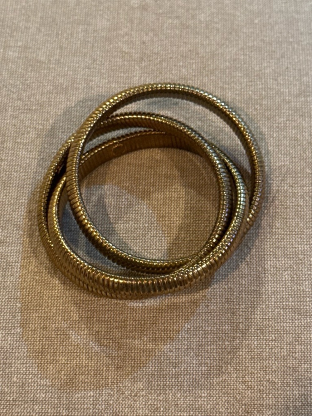 Gold Coil Bangle Bracelet - Womens Accessories